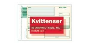 Blankett Esselte Kvittens A65 1 med Kopia 50 Blad