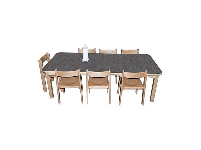 Linoleumbord Nordic Brands Antracit 80x120cm Höjd 64cm