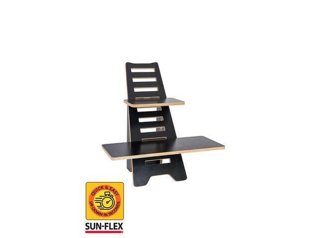 Skrivbord Sunflex Easydesk Rise Svart