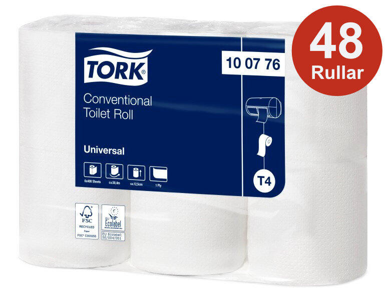 Toalettpapper Tork Universal T4 Natur 1-lagers 48rl