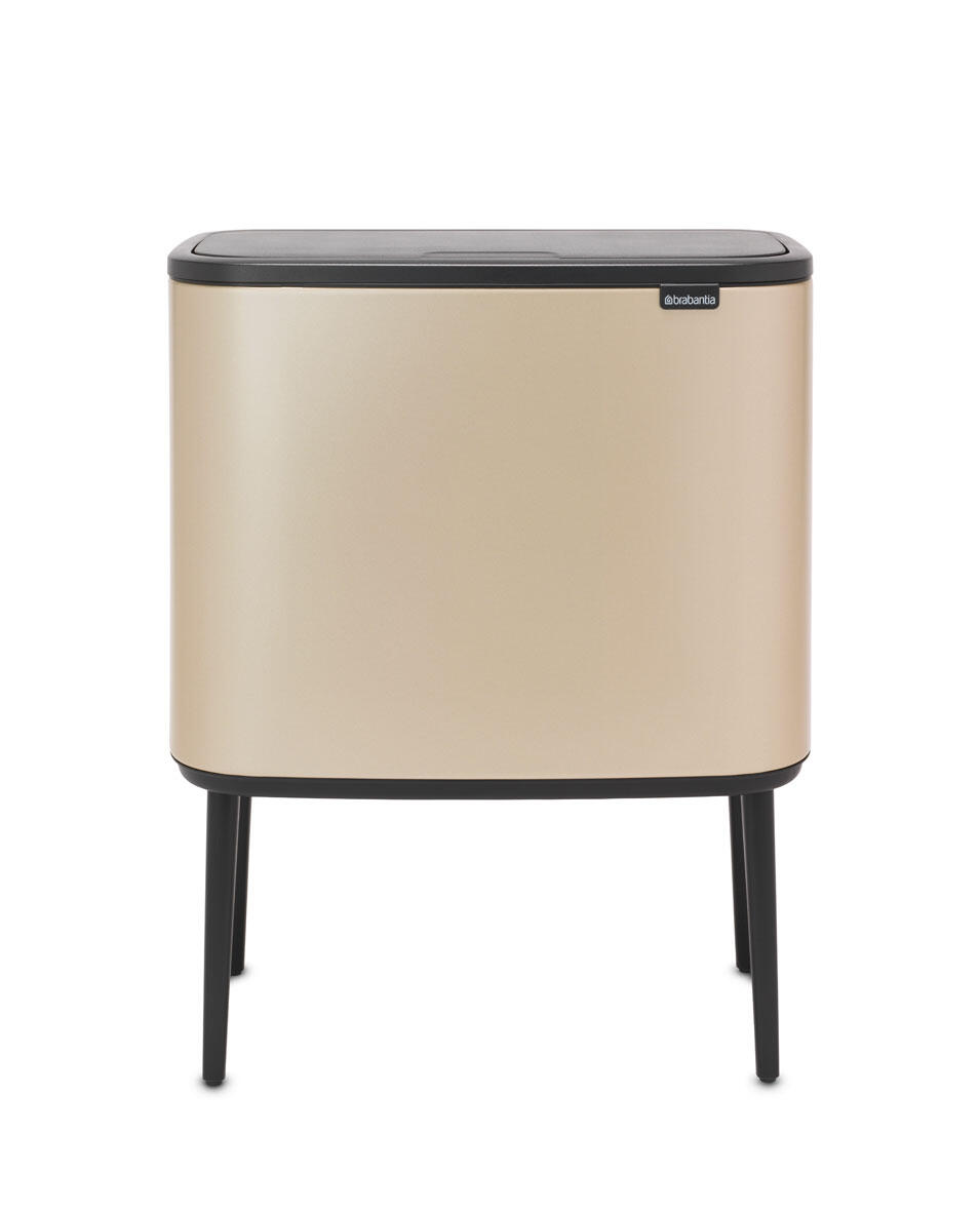 Papperskorg Brabantia Bo Touch Bin Metallic Gold 3x11L