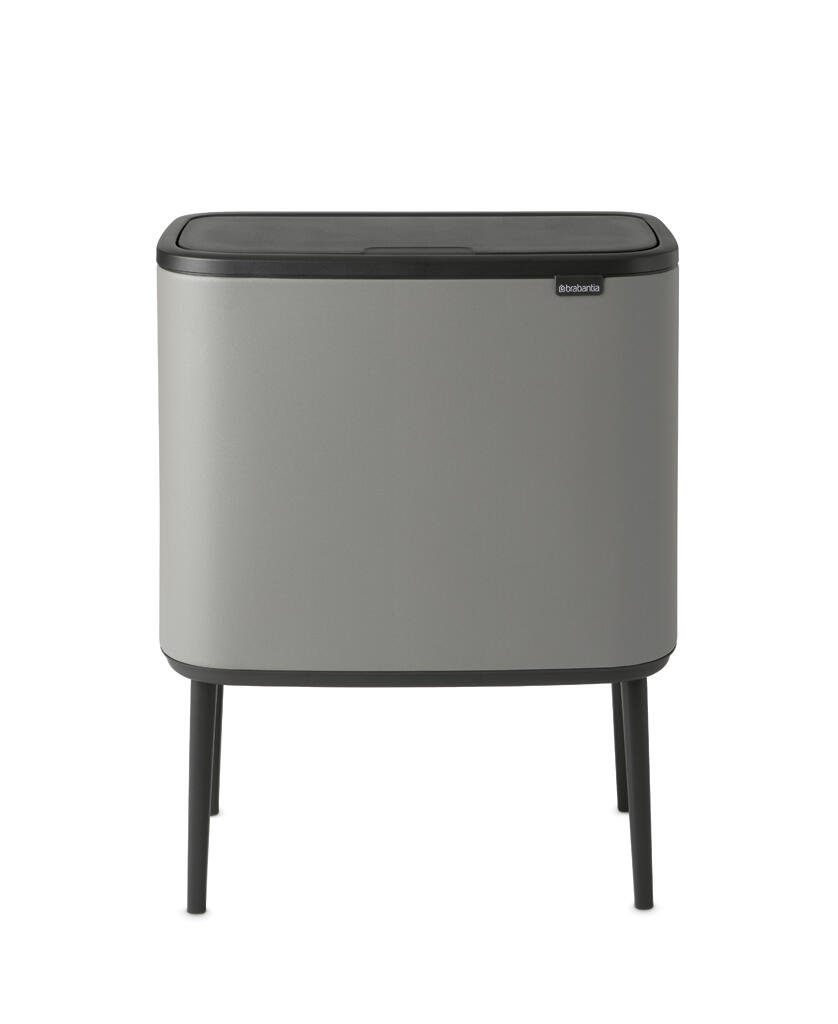 Papperskorg Brabantia Bo Touch Bin Mineral Concrete Grey 3x11L