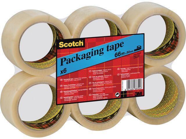 Packtejp Scotch 371 PP Klar 6st 50mmx66m