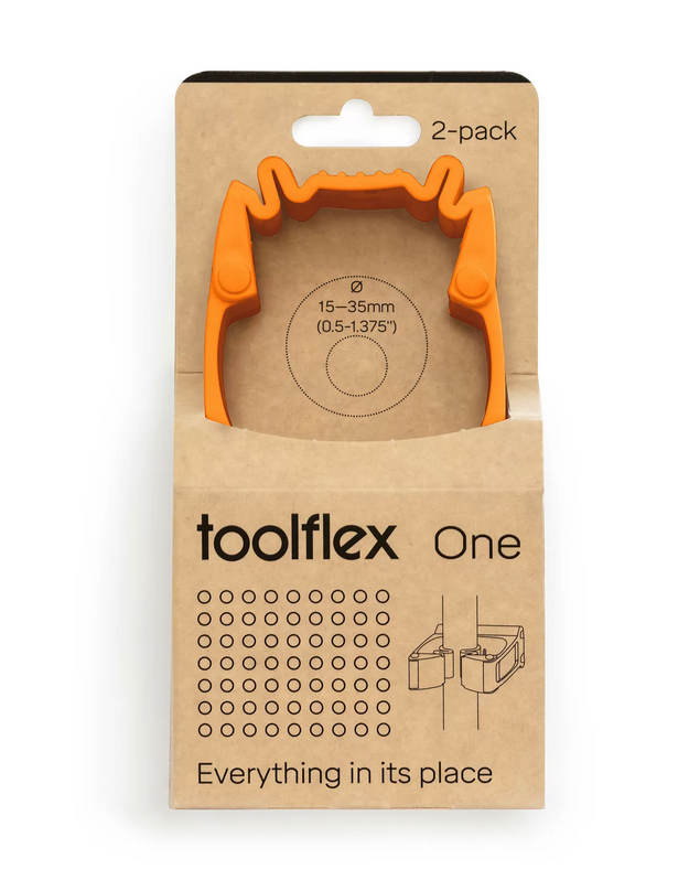 Redskapshållare Toolflex One Orange 2-pack