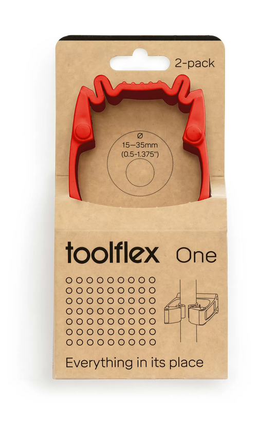 Redskapshållare Toolflex One Röd 2-pack