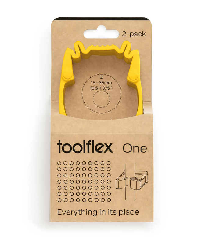 Redskapshållare Toolflex One Gul 2-pack