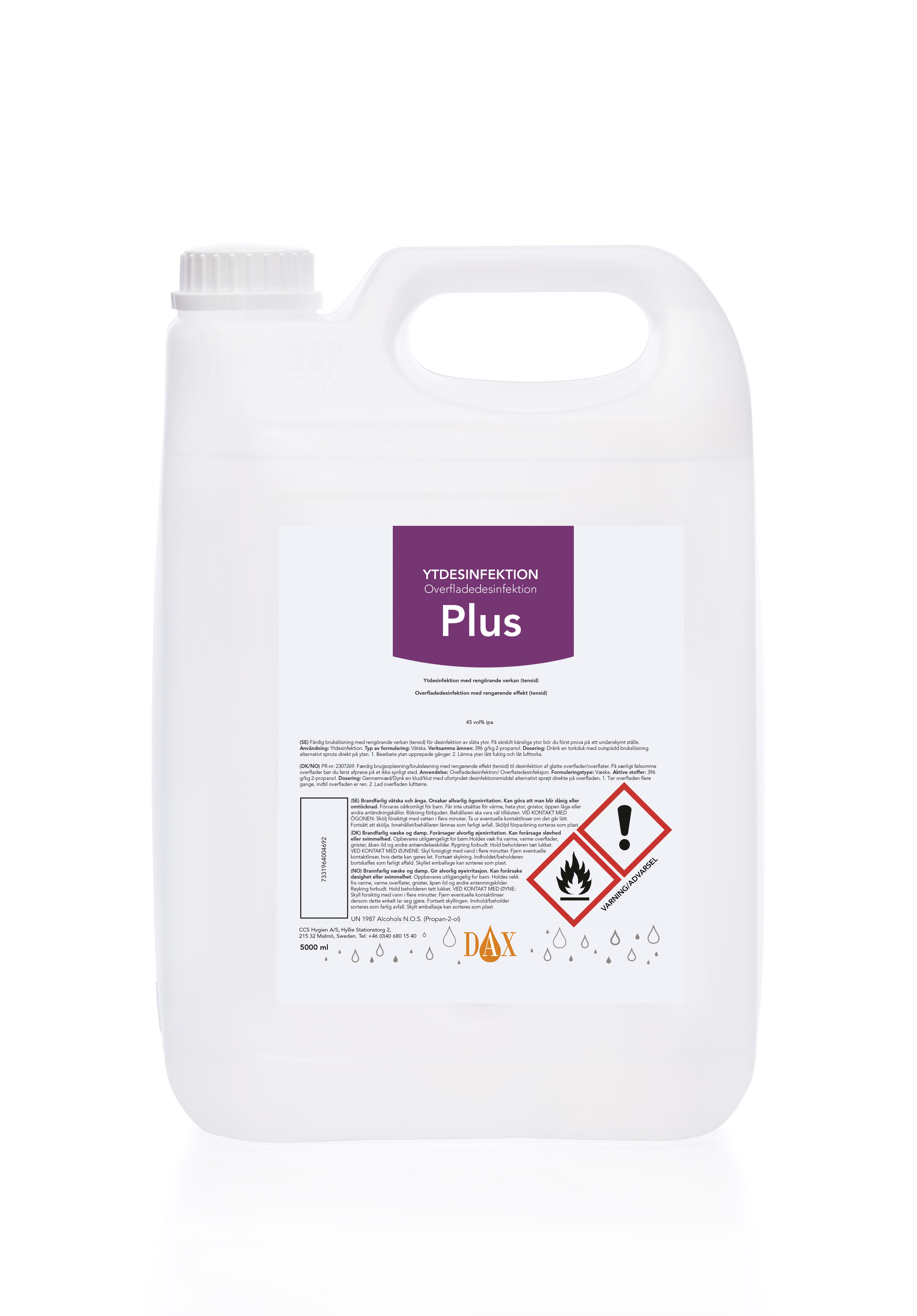 Ytdesinfektion Dax Plus 5L