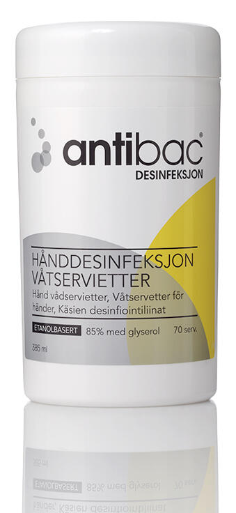 Handdesinfektion Antibac Våtservett 70st