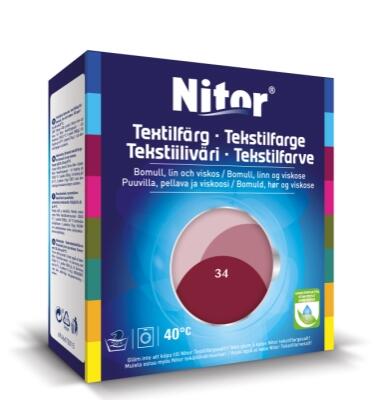 Textilfärg Nitor Bordeaux 34