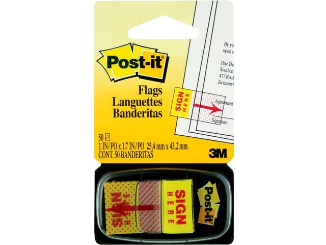 Märkflik Post-it Index 680 25x44mm ´Skriv här´ 50 Flikar