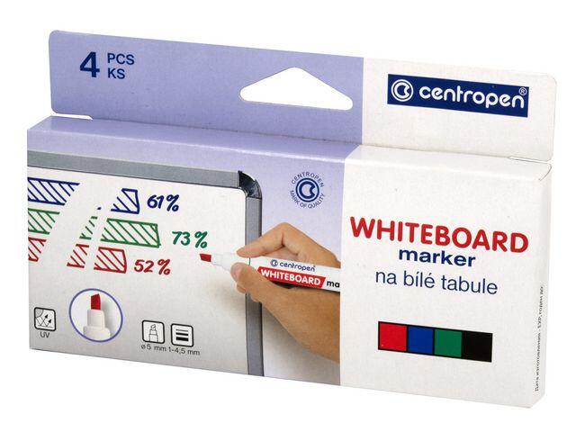 Whiteboardpenna Centropen Skuren 4st