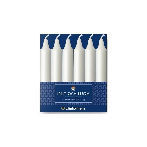 Lucialjus Liljeholmens Lykt Vit 13.5cm 6st