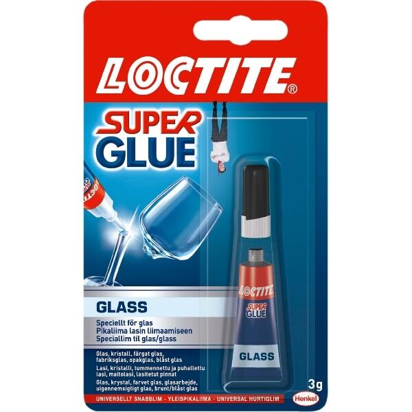 Snabblim Henkel Loctite Super Glue Glass 3g