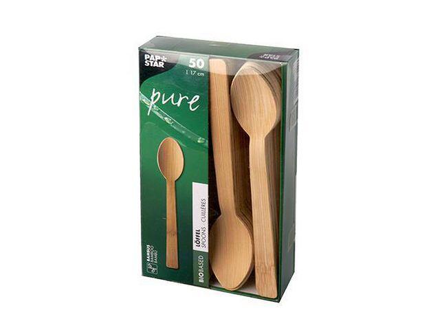 Bestick Papstar Sked Pure Bambu 17cm 50st